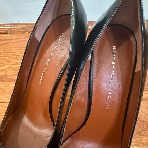 Marc by Marc Jacobs Black Platform Heels sz 40 US z 9.5 Black Pumps - Picture 4 of 7